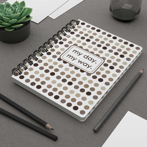 Coffee Cream Chart Dots 5X7 Journals