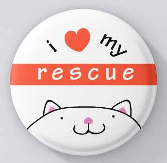 Animal Lovers-I Love My Rescue-Cat-magnets
