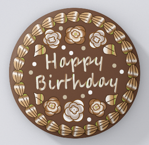 Chattacakes-Happy Birthday-Chocolate on Chocolate-magnets in bakery box