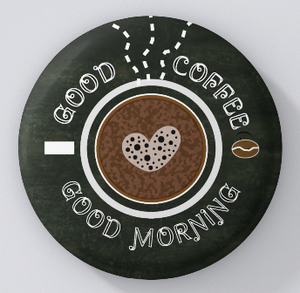 Chalkboard Cafe-Good Coffee-Good Morning-magnets