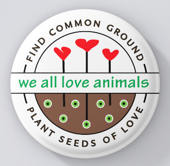 Common Ground-We All Love Animals-pins
