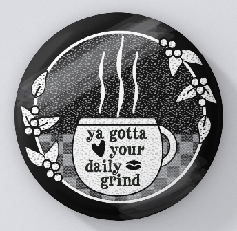 Chalkboard Cafe-Ya Gotta Love Your Daily Grind-magnets