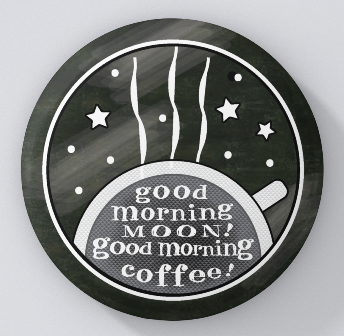 Chalkboard Cafe-Morning Moon-Morning Coffee-magnets