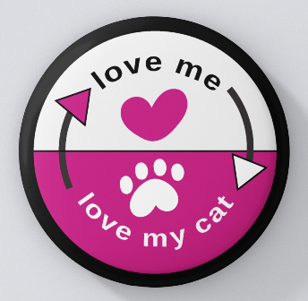 Animal Lovers-Love Me Love My Cat-pins