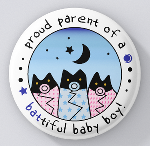 Bat Rescue-Proud Parent of a Battiful Baby Boy-Magnets