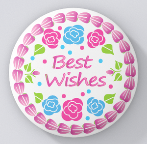 Chattacakes-Best Wishes-Vanilla w Pink Icing-magnets in bakery box