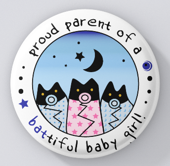 Bat Rescue-Proud Parent of a Battiful Baby Girl-magnets