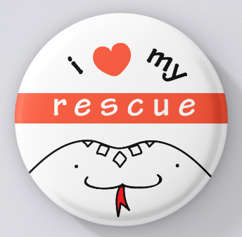 Animal Lovers-I Love My Rescue-Snake-magnets