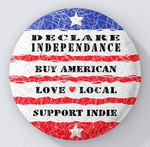 Love Local-Declare Independence-Pins