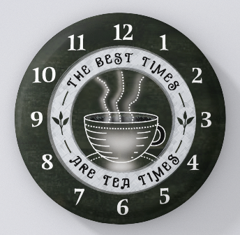 Chalkboard Cafe-The Best Times Are Tea Times. magnets
