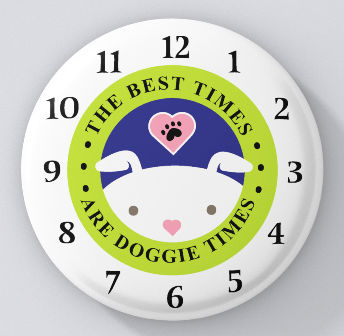 Animal Lovers-The Best Time is Doggie Time-magnets