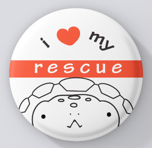 Animal Lovers-I Love My Rescue-Turtle-magnets