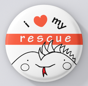 Animal Lovers-I Love My Rescue-Iguana-magnets