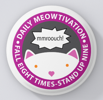 Animal Lovers-Meowtivation-Fall Eight Times-Stand Up Nine-magnets