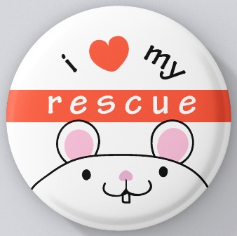 Animal Lovers-I Love My Rescue-Mouse-magnets