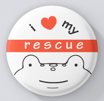 Animal Lovers-I Love My Rescue-Frog-magnets
