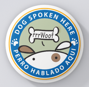 Animal Lovers-Bilingual Welcome Sign-Dogs-magnets