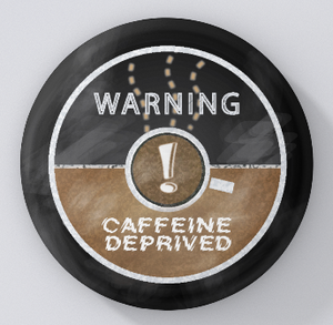 Chalkboard Cafe-Caffeine Deprived-magnets