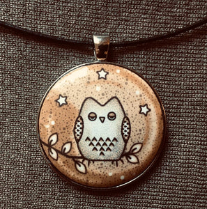 Focus on Coffee Lovers-Latte Owl-necklaces-Coffee